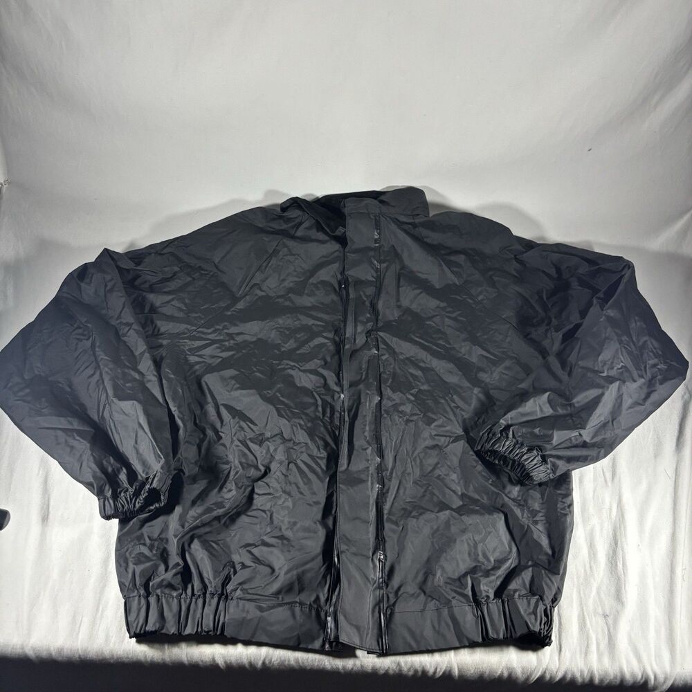 Harley-Davidson Rain Suit Jacket Pants Black PVC Nylon Size Small S. XS